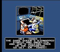 une photo d'Ã©cran de Battletoads sur Nintendo Nes